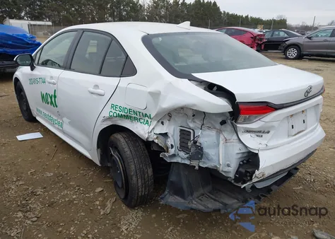 2021 Toyota Corolla Le z USA, uszkodzony, nr VIN JTDEPMAE8MJ185305